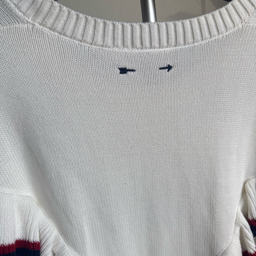 NEW The Upside Columbia Boo Frill Knit Top Cotton Sweater Sz M - Picture 8 of 10